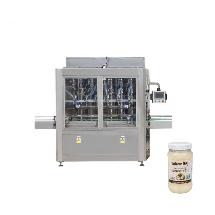 PLC控制8噴嘴玻璃果醬罐灌裝機